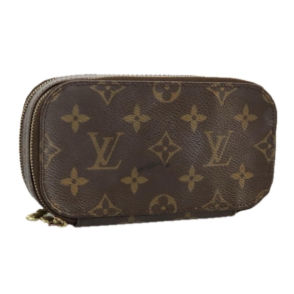 LOUIS VUITTON Handbags - LOUIS VUITTON Monogram Trousse Brush PM Cosmetic Pouch M47510 LV Auth 98572
